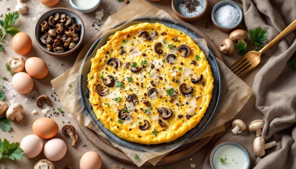 La frittata ai funghi più soffice e profumata: dorata, cremosa e piena di sapore, il piatto semplice che sa di bosco e di casa