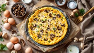 La frittata ai funghi più soffice e profumata: dorata, cremosa e piena di sapore, il piatto semplice che sa di bosco e di casa
