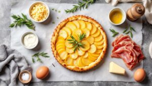 Cena di sabato 22 novembre, niente pizza voglio la torta salata: sopra patate e dentro il pezzo forte