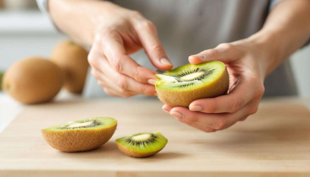 Il trucco per sbucciare un kiwi in modo pulito senza cucchiaio né coltello