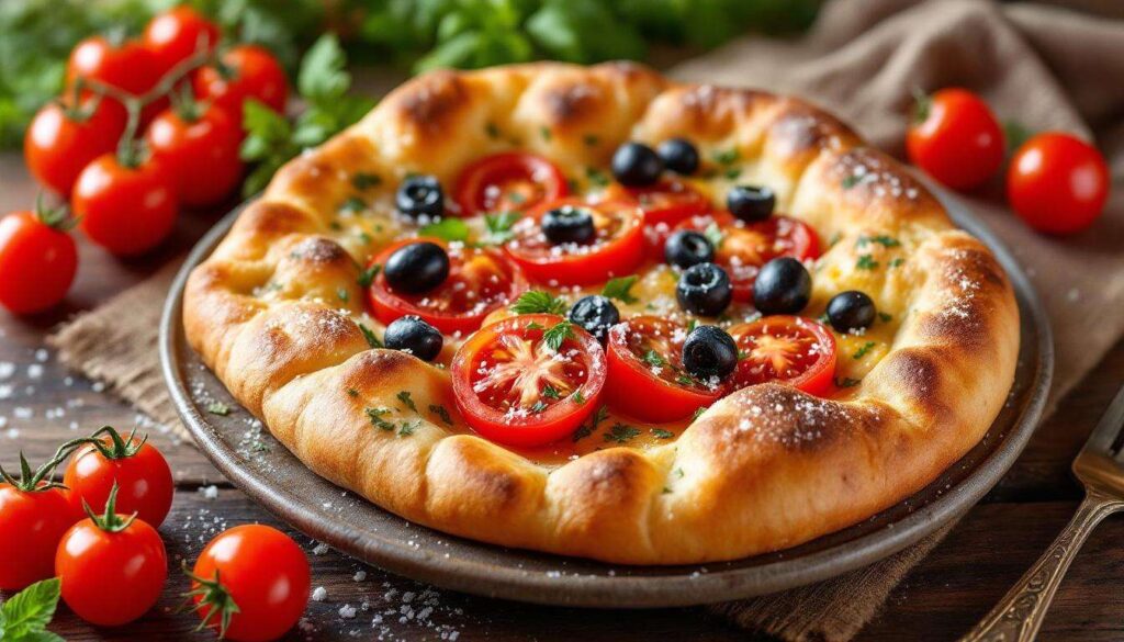Focaccia arrotolata con pomodorini e olive: la girella salata soffice, perfetta per l’aperitivo