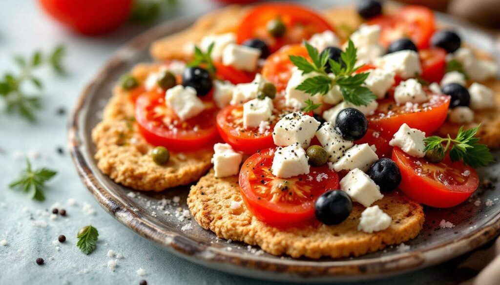 Dakos cretesi con pomodoro e feta: l’antipasto estivo pronto in 10 minuti