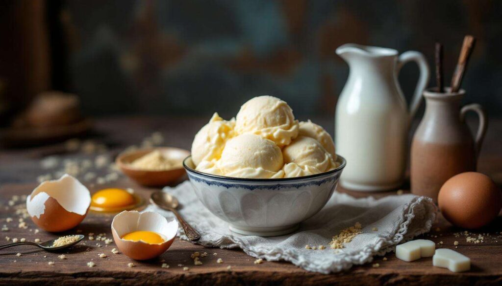 Gelato alla crema senza gelatiera: base alla crema inglese e panna montata