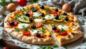 Pizza rustica ripiena di verdure: con pasta sfoglia e mozzarella, pronta in mezz’ora