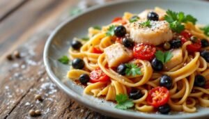 Pasta con il baccalà: il primo di pesce gustoso e saporito